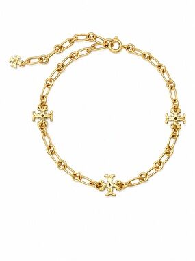 Tory Burch Roxanne Chain Delicate Bracelet in Gold